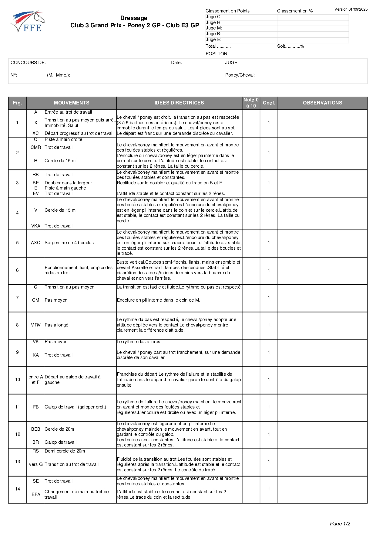 reprise dressage club 3 page 1