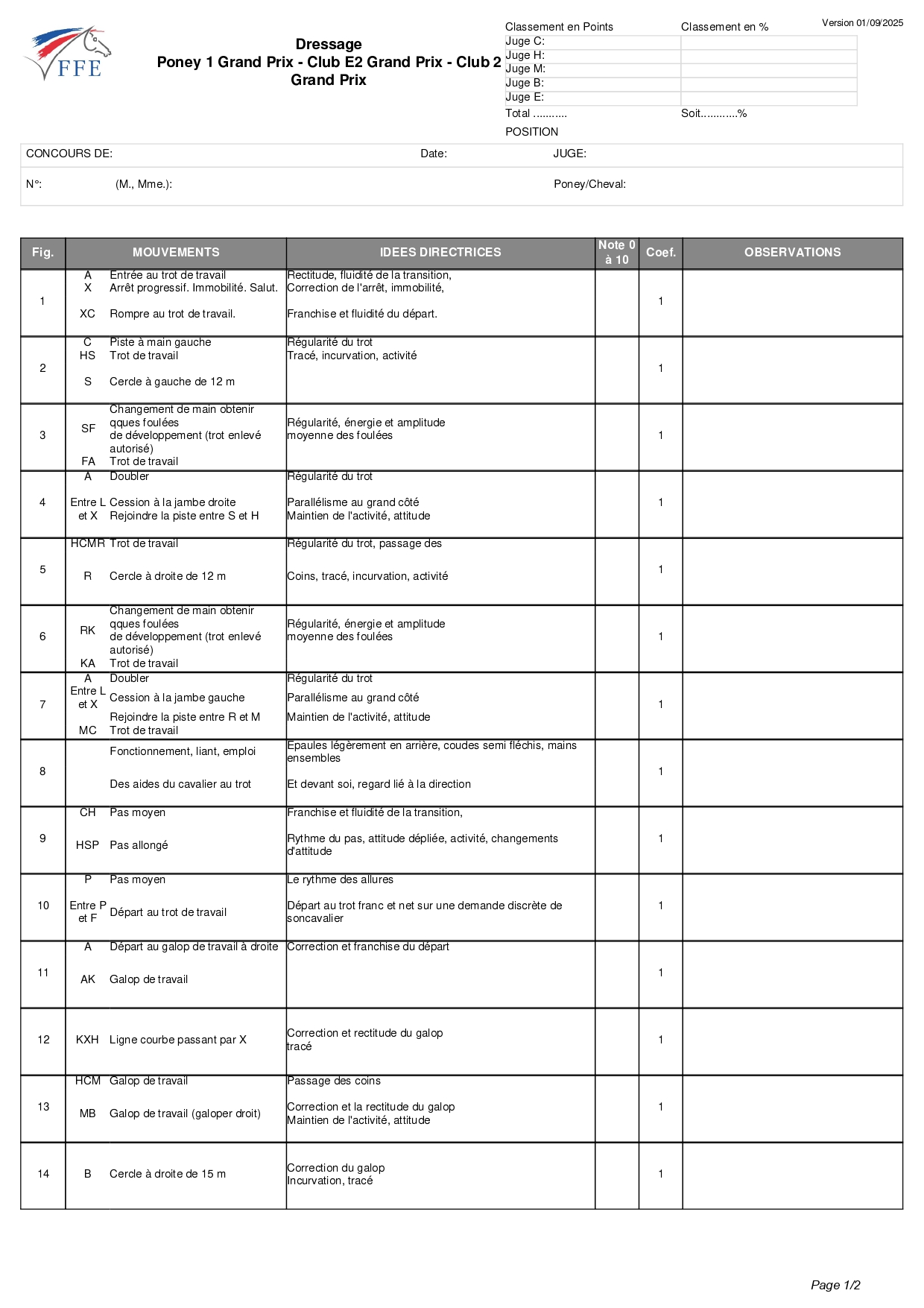 reprise dressage club 2 page 1